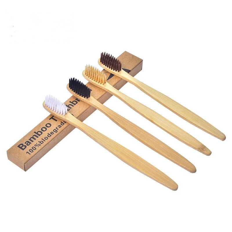 Smart Wholesale Eco Travel Case Hotel Natural Bambu Tooth Brush Set Custom Logo Organic Charcoal Bamboo Toothbrush