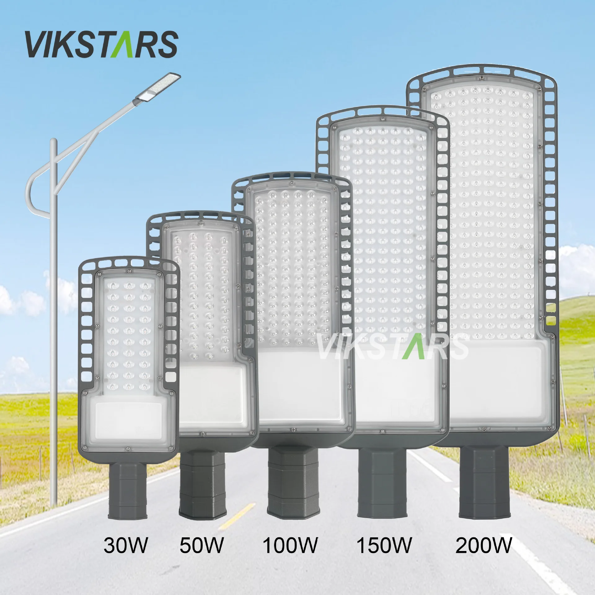 Cheap Price 30W 50W 100W 150W 200W LED Street Lights For Rural Village Area Public Lighting LED Street Lamps