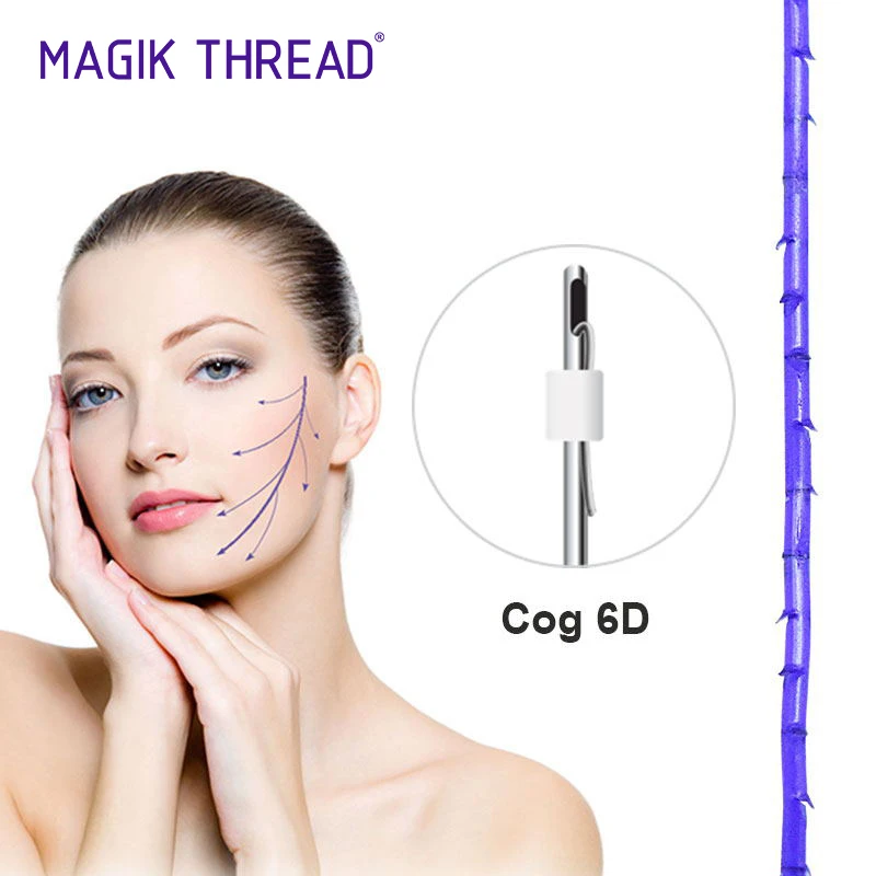 Medical products Cog 6D W Blunt 19G 100mm thread lift face pdo threadlift korea cannula plla suture