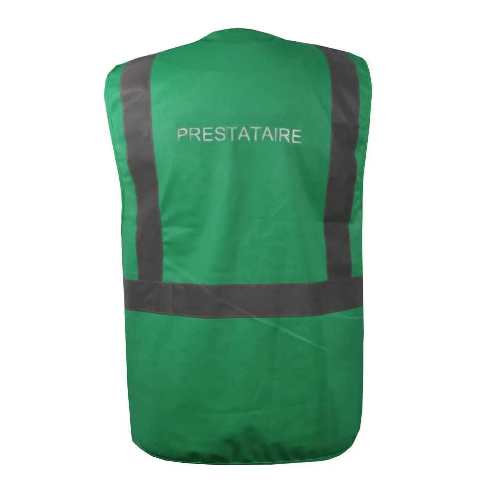 2022 OEM  hot selling Roadway security veste femme mens hivi orange yellow knitted safety vest with printing mens  hivi vest