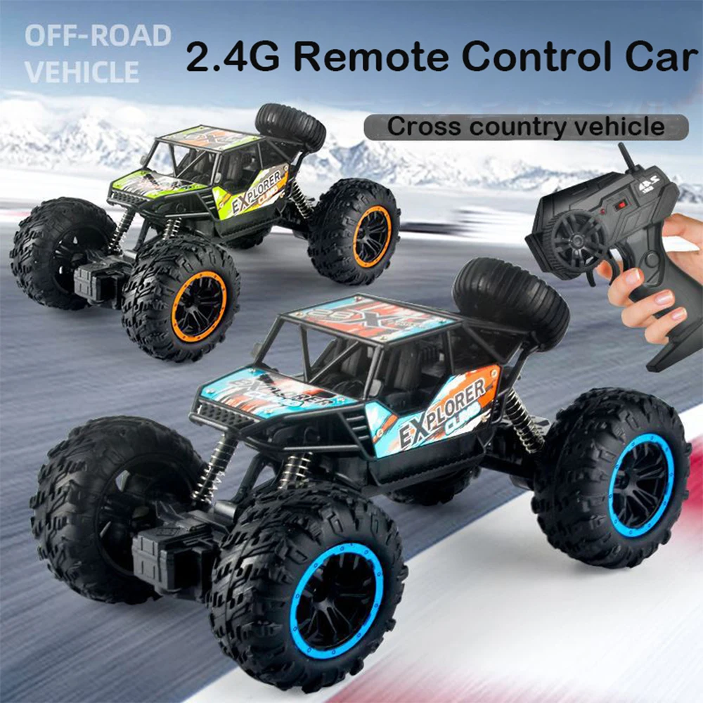 Battery Operated 2.4GHZ Off-road Remote Control Cross country Radio Control  Car Toys RC Vehicle RC Stunt Car For Kids Boy Toy