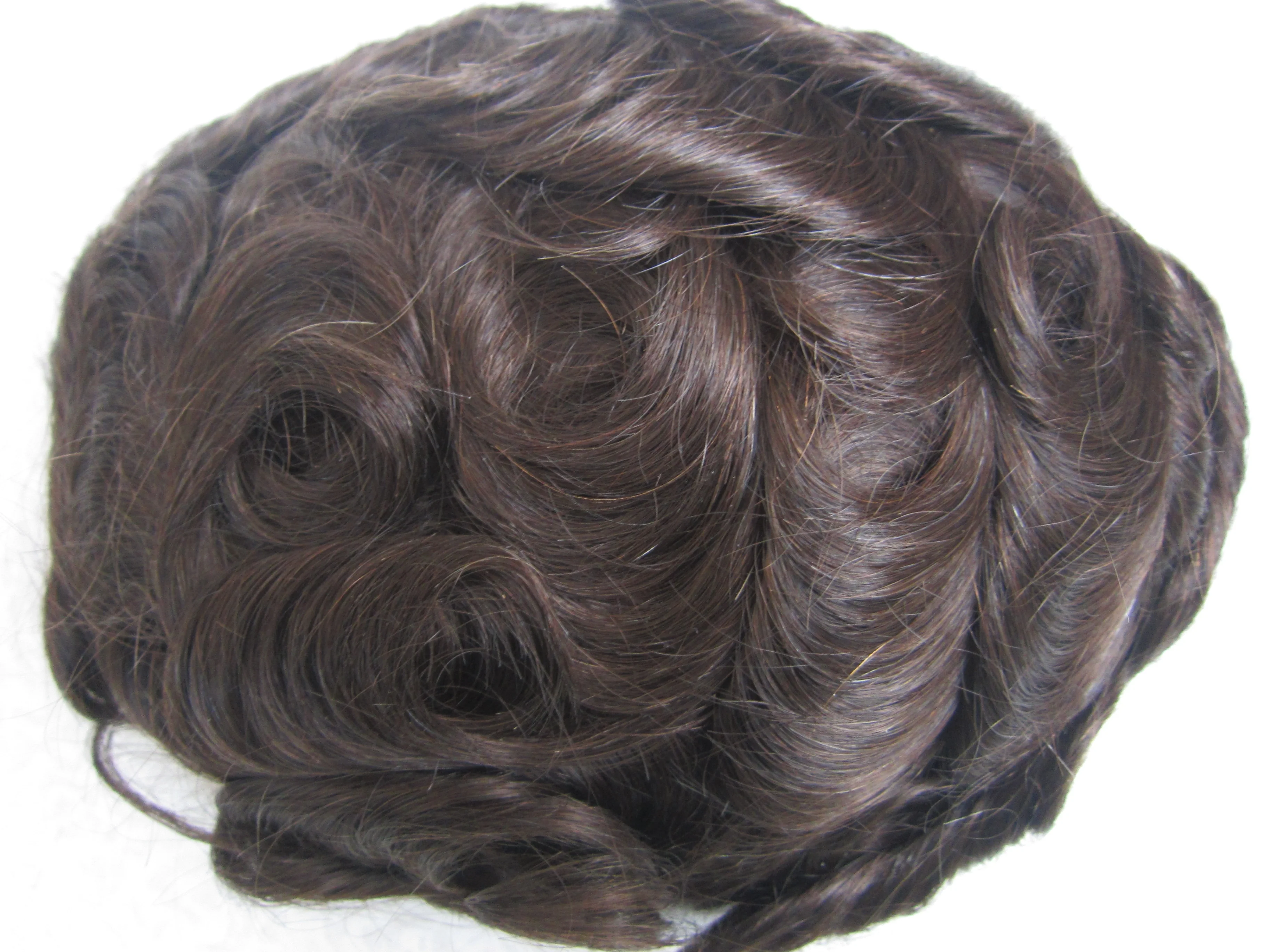 Кожаный чехол для мужского парика протез система замены волос силикона