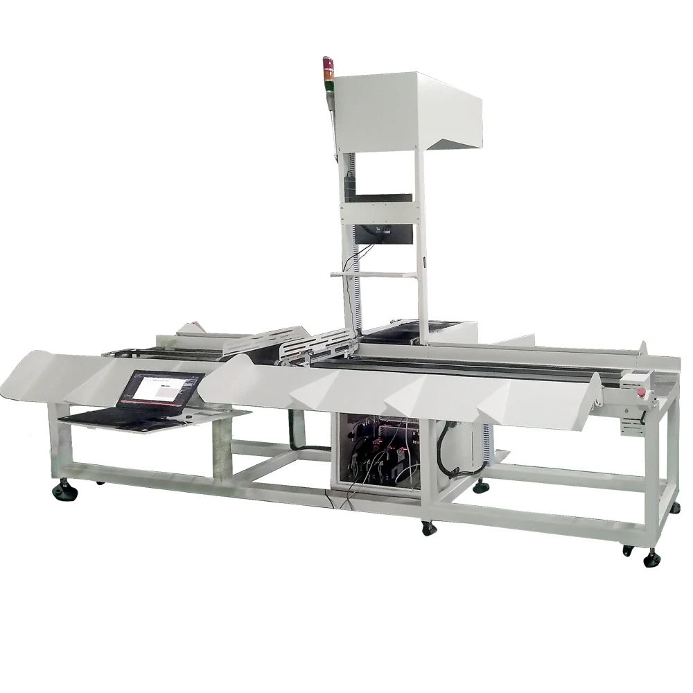 GOSUNM Network e-commerce Parcel Dimensioning Weighing Scanning and Sorting Machine DWS with Sorter Bin