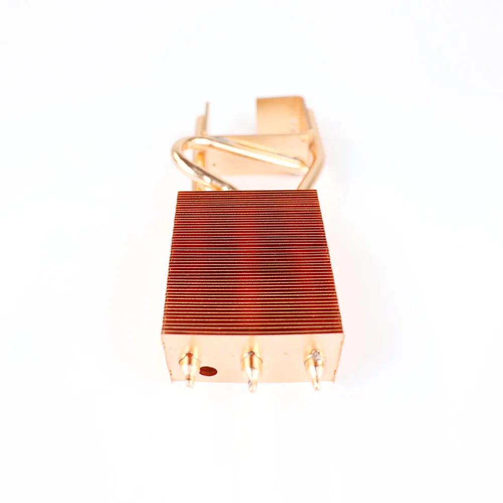Factory Brass Heatsink Parts Luminous Body Copper Cooler for Led Light Zipper Fin Heat Sink