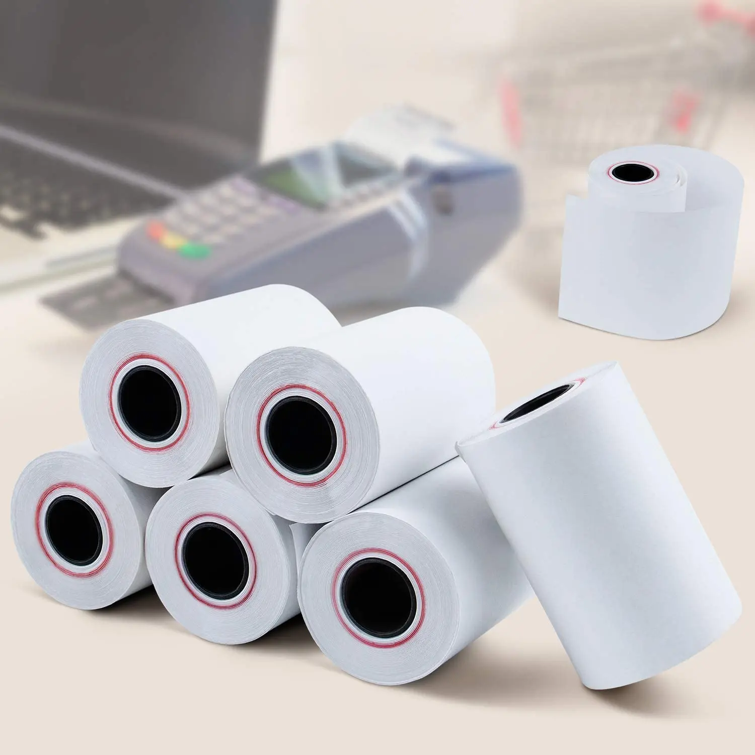 Hot selling POS printer receipt paper rolls ATM thermal paper rolls  80X70mm size