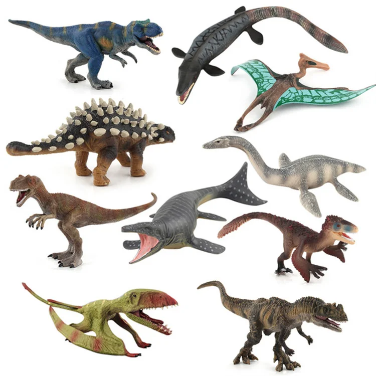 
Hot Sale 3D Plastic Solid Realistic Dinosaur Children Toys Plastic Tyrannosaurus Plesiosaur Model Animal Kid Toy Decoration 