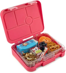 Aohea eco lunch box bento Double  Buckle  bento box manufacturer 6 compartment  lunch box