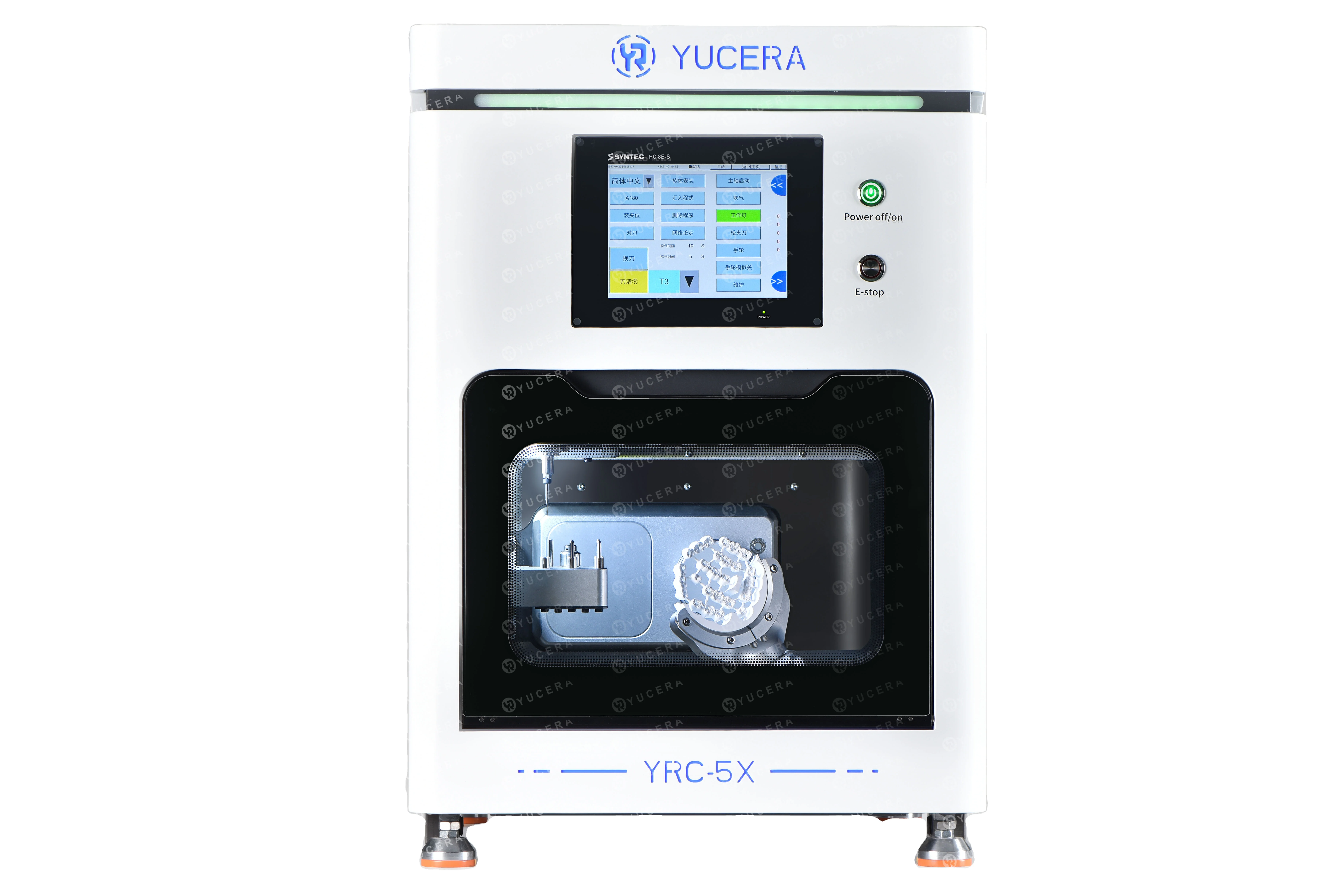 China wet milling Dental Crown Zirconia 5Axis CAD CAM Milling Machine for dental factory