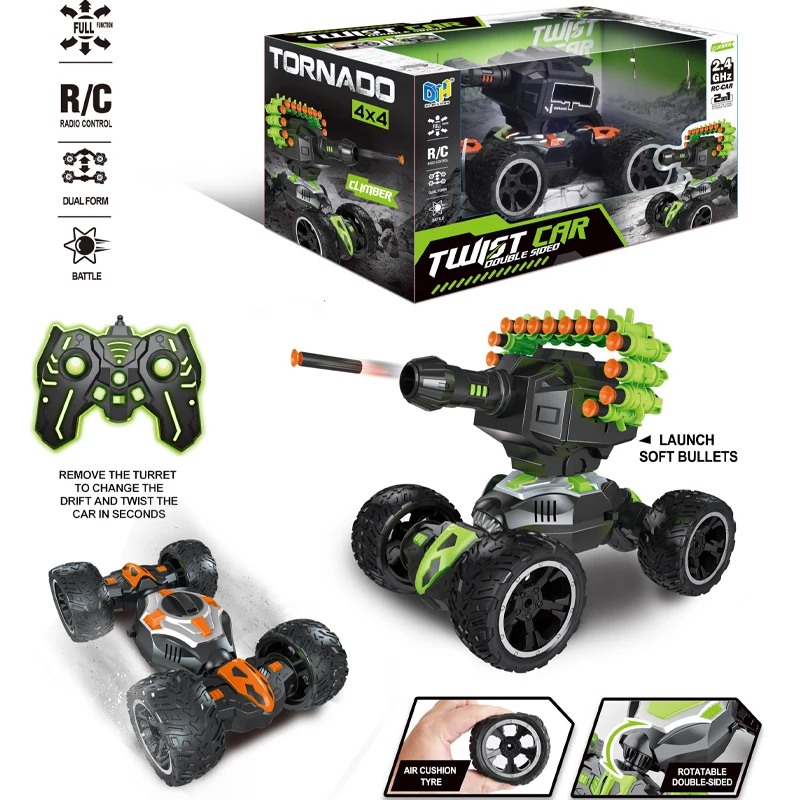 2.4GHz RC car cross-country toy car remote control alloy rock climbing car with lights and music