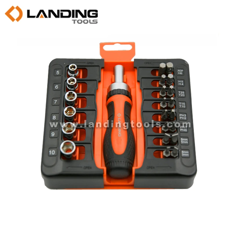 High Quality Low Price Landing 23pcs Ratchet Screwdriver Set Bit