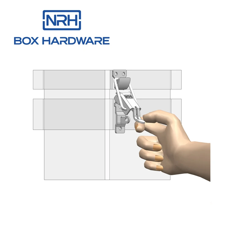 NRH 5829-80K padlock heavy duty spring loaded draw marine adjustable toggle latches