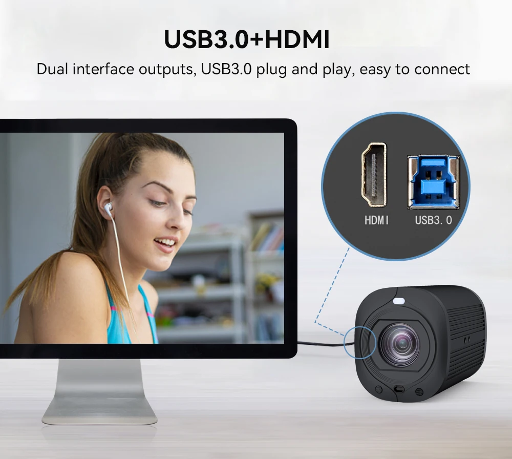 JJTS Hot Selling KT-S10DH Live Streaming 20X Optical Zoom 4K 60fps USB3.0 PTZ Full HD Broadcast Camera for sport event