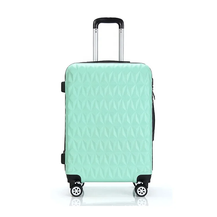 Custom Combination Lock Spinner 4 Wheels Light Weight 20 24 28 Inch Abs 3pcs Hard Suitcase Luggage Set