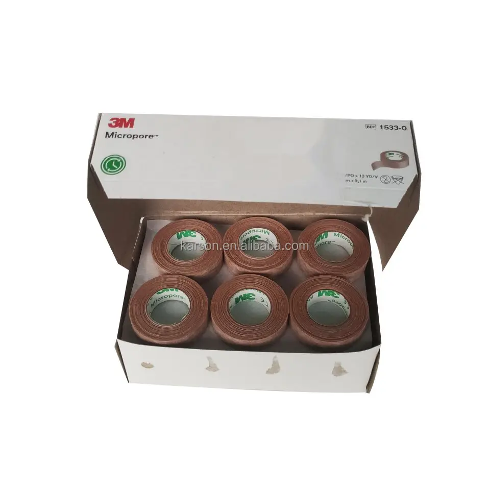 3M Micropore Surgical Tape Tan 1533-0 1.25cmx9.1m 24rolls