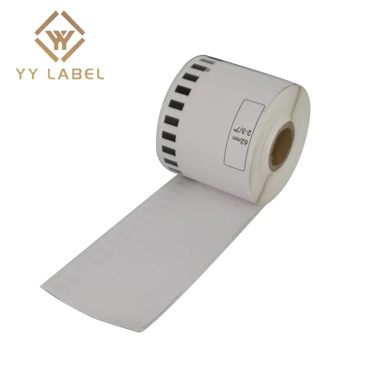 Compatible with DK-22205 Continuous Paper Label Roll Black on White 62 mm (W) x 30.48 m (L) compatible for Brother Label Printer