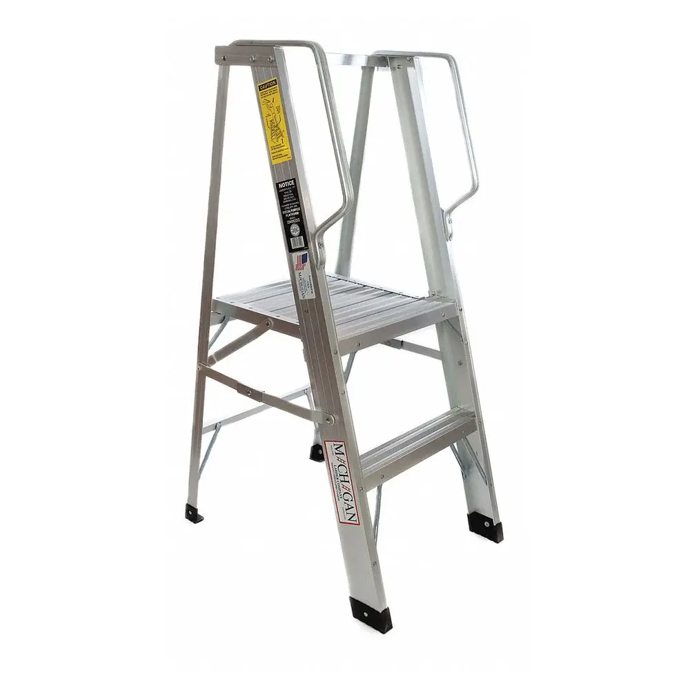 PRIMA Strong Ladder 12 Steps Alloy Steel Folding Ladder For Attic Mini Ladder