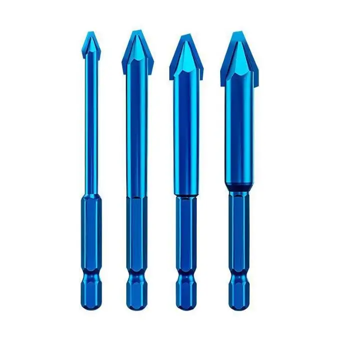Bent Head Eccentric Drill Bit Hexagonal Handle Multifunctional Handheld  Drilling Tool Bawang Ceramic Diamond