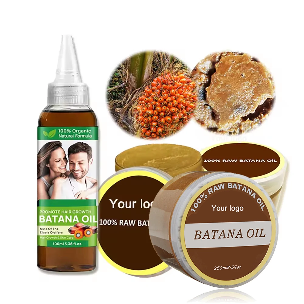 Batana Oil Organic Hair Care Set/Soap/Mask/Vegan Batana Hair Growth Oil For Black Women Private Label