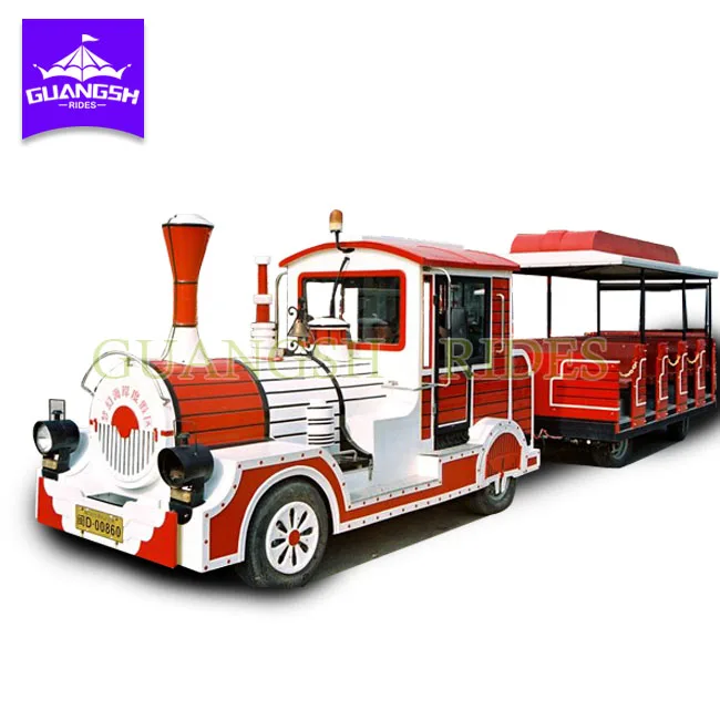 Classical Train Rides Tourist Attraction Land Trackless Train for Sale