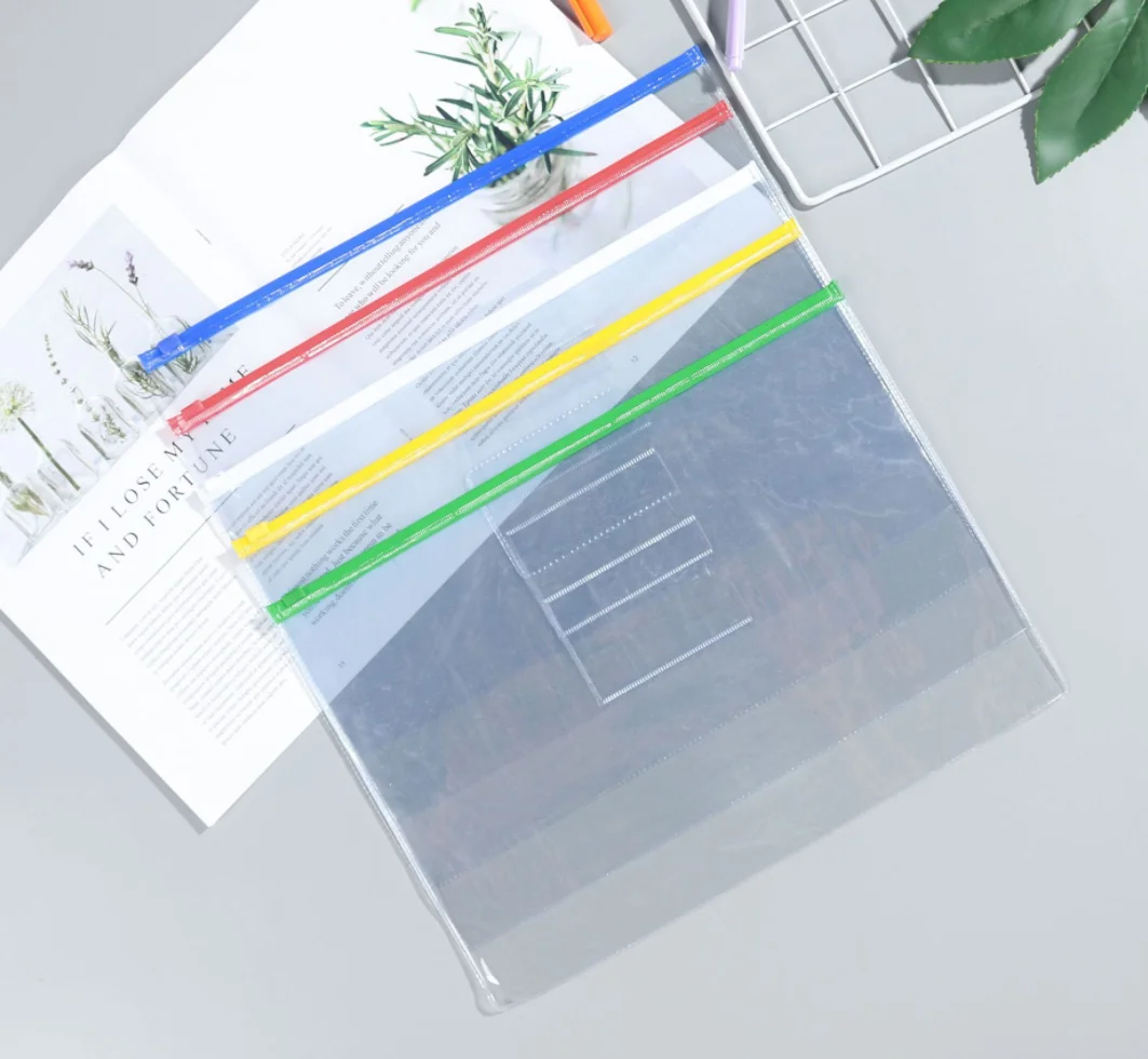 Прозрачный Органайзер с логотипом на заказ A4 Pp, пластиковый файл для документов Baag