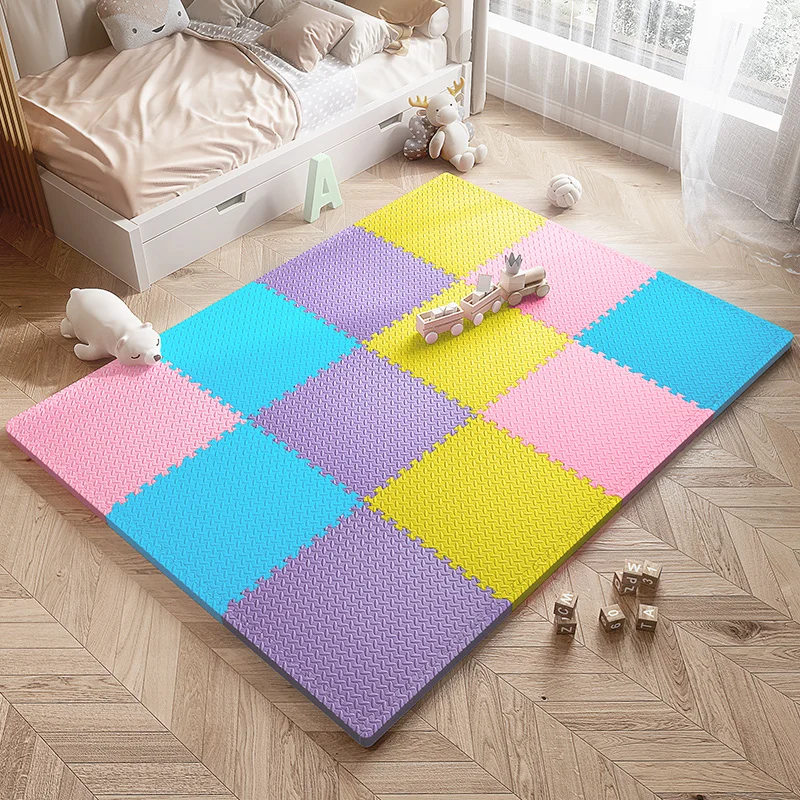 EVA Foam Kids Crawl Carpet Baby Play Mat Plain Puzzle Foam Mats Pisos De Goma Baby Foam Play Mat