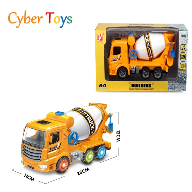 Hot selling kids construction truck electric engineering vehicle bump and go toys OMNI-Directional wheel