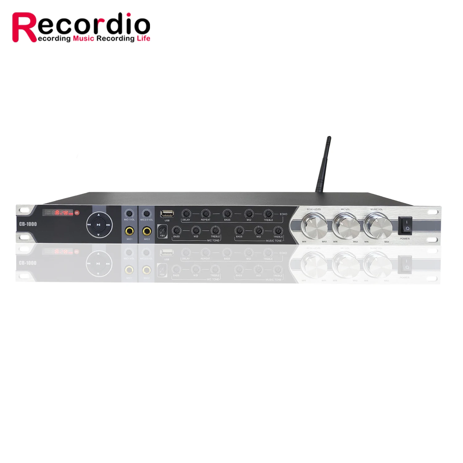 GAX-CB1000 Professional Digital Preamp Effect KTV Sound Mixer Profession Stage Performance Audio Processor