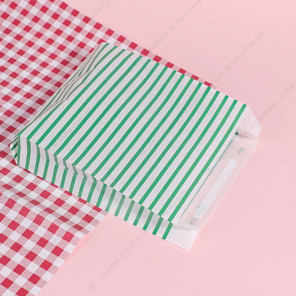 Custom Own Logo Printed Soft Food Take-out Package Mailers Hot Sales Glassine Mini Paper Envelopes Bags 2.5 x 4.25 Inch 50 Pack