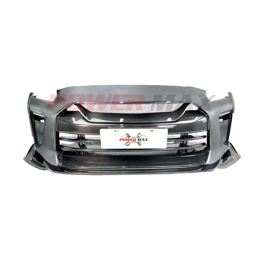 FRP Car Accessories Automotive  Parts TS Style  Front Bumper Spoiler Bar Day Light  2008-2020  For Nissan GTR R35