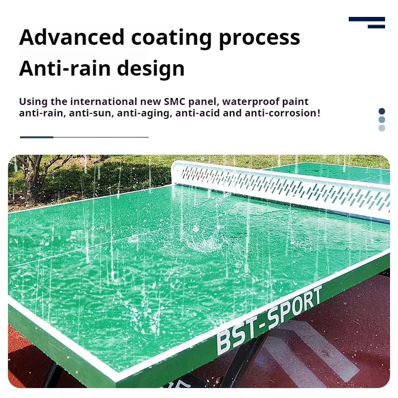 Factory wholesale outdoor waterproof SMC high quality outdoor table tennis table with cheap price