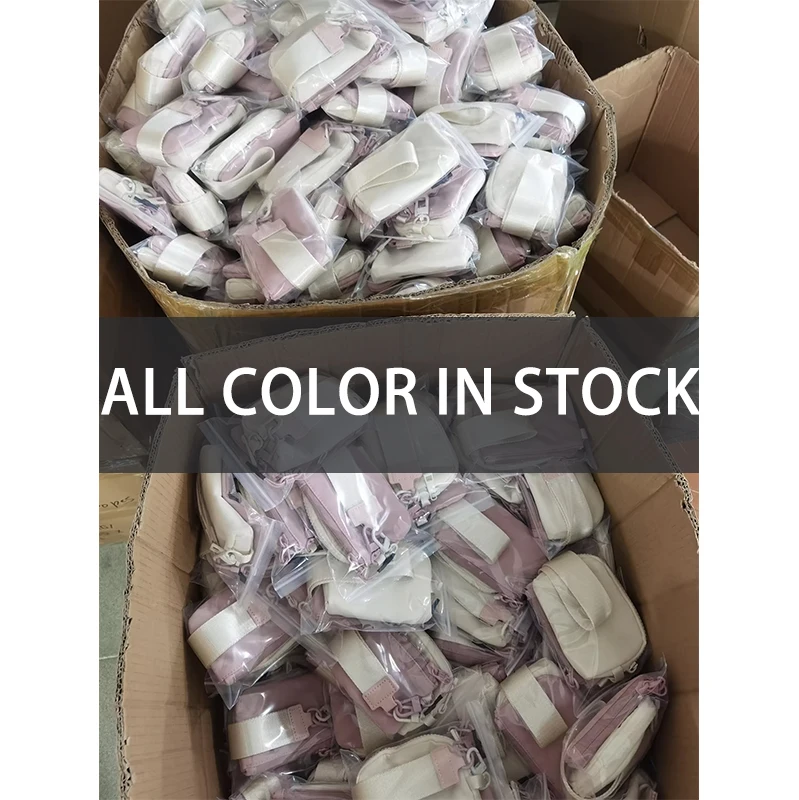 Wholesale Factory Lulu Dual Pouch Wristlet Pouch double Lemon Dural Wristlet key Chain Coin Bag Card Holder Portable