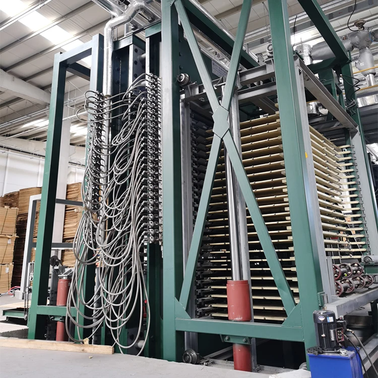 Shining wood veneer machine hot press