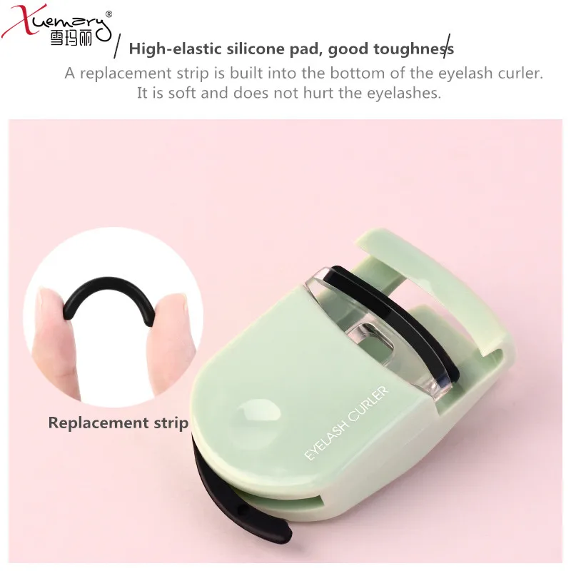 
Eco Friendly ABS Handle Mini Eye Lash Curler Zlime Makeup Lash Lift Custom Portable Heated Eyelash Curler 