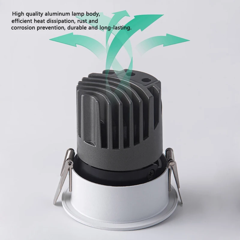 Smart dimmable 0-10v triac double square downlight project commercial lamp adjustable tuya zigbee cct rgb recessed downlight