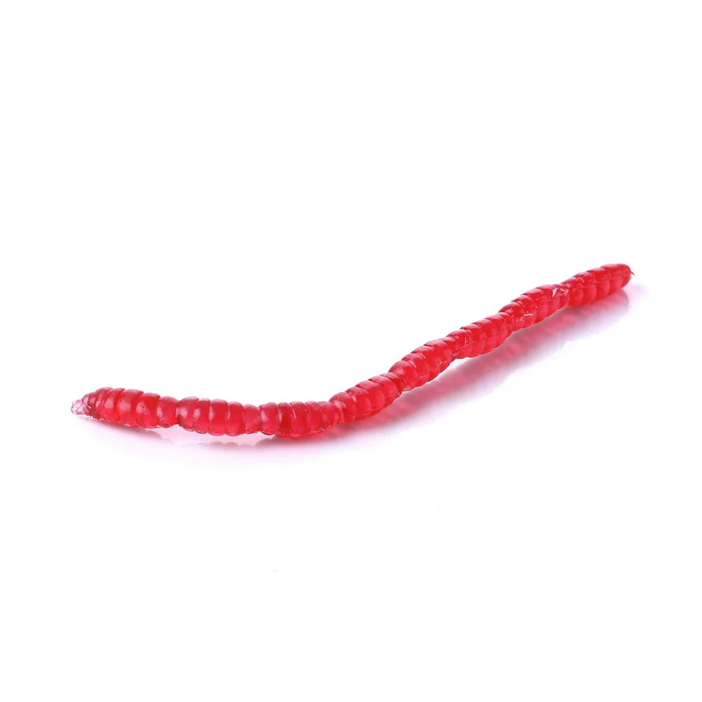 3cm 20g Red Soft Lures Simulation Earthworm red Worms Artificial Fishing Lures