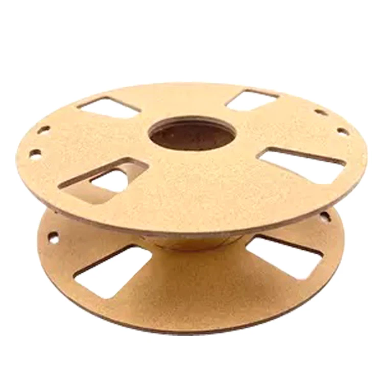 Eco friendly 7 inch cardboard bobbin spool hand reels paper cable reel for rope wire webbing