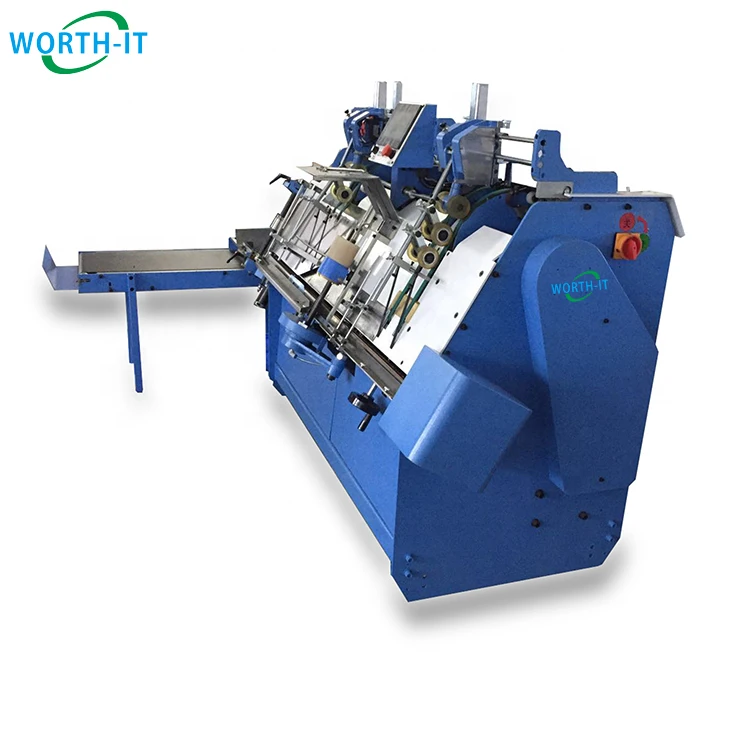 automatic book page gluing machine endpaper tipping machinery