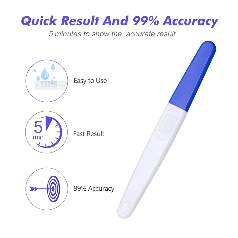 Women Home Quick Test Maternity 99% Accurate Urine HCG Pregnant Kit Pregnancy Test Stick for Pregnancy