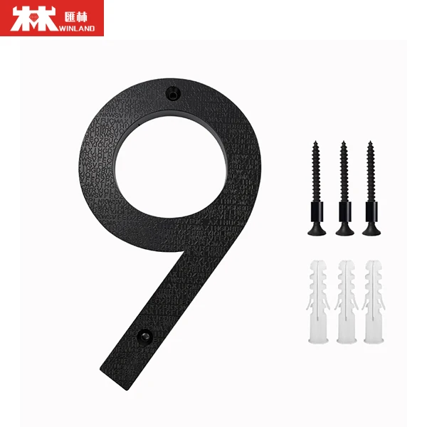 Plastic House Number Outdoor Sign House Letter Sign with Nail Kit
