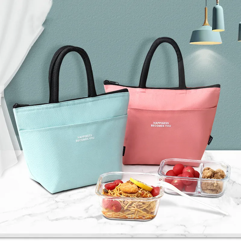 Hot Sale Portable Fashion Lunch Cooler Tote Bag Keeps Food Cold and Warm for 4 Hours for Summer