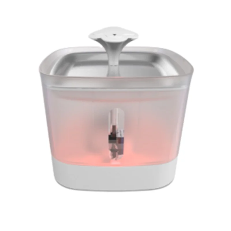 Pet water fountain stainless steel plate dog water feeder design for dogs and cats