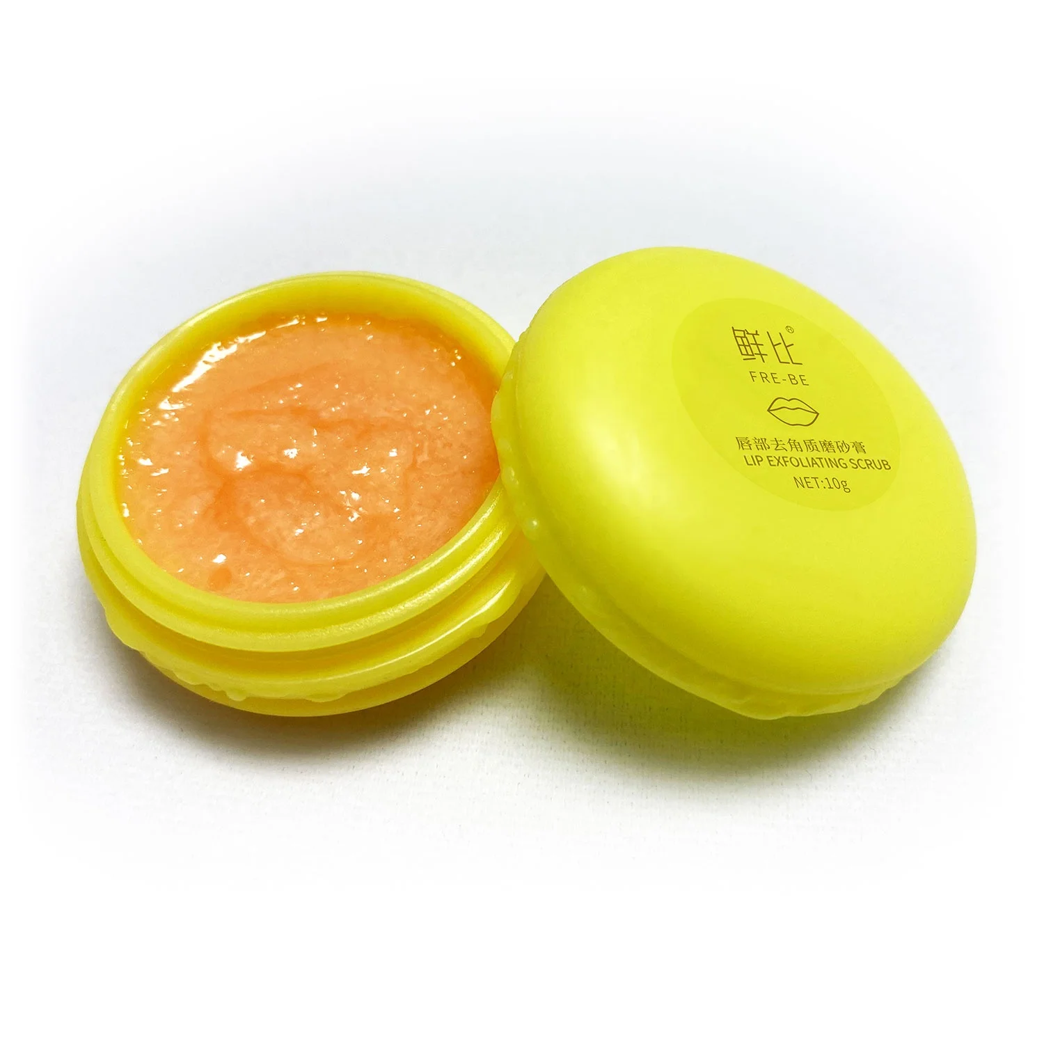 BAWEI Vegan Macaron Lip Care Set Moisturizing Cute Tinted Lip Balm Organic Sugar Lip Scrub Exfoliator Private Label