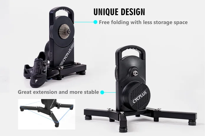 CYCPLUS T1 Foldable Cycle Trainer Smart Indoor Roller Bike Trainer Gym Equipment