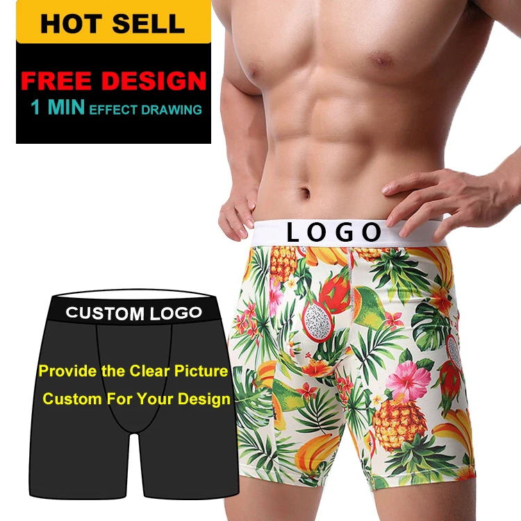 
OEM design wholesale private label printing boy underwear spandex bamboo cotton calzoncillos boxer ethiks boxers briefs men 