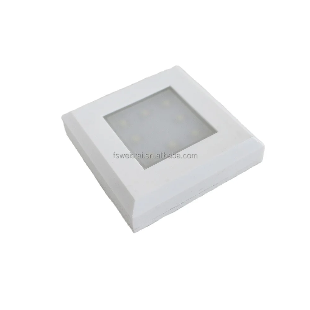 СВЕТОДИОДНЫЙ Ночник из АБС-пластика с белым небольшим пассивным инфракрасным датчиком и питанием от батарейки