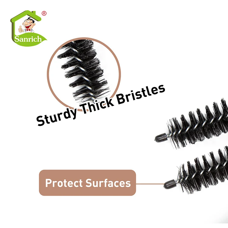 Refrigerator coil Radiator Bathroom Kitchen Dredge Toilet Drain Sewer Water Pipe Hose Long Handle Cleaning Brush