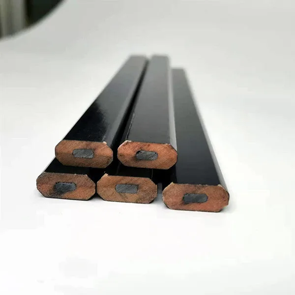 Woodworking Pencil Elliptical Marking Pen Engineering Woodworking Pencil Woodworking Pen Black Thick Core DIY Manual Tool