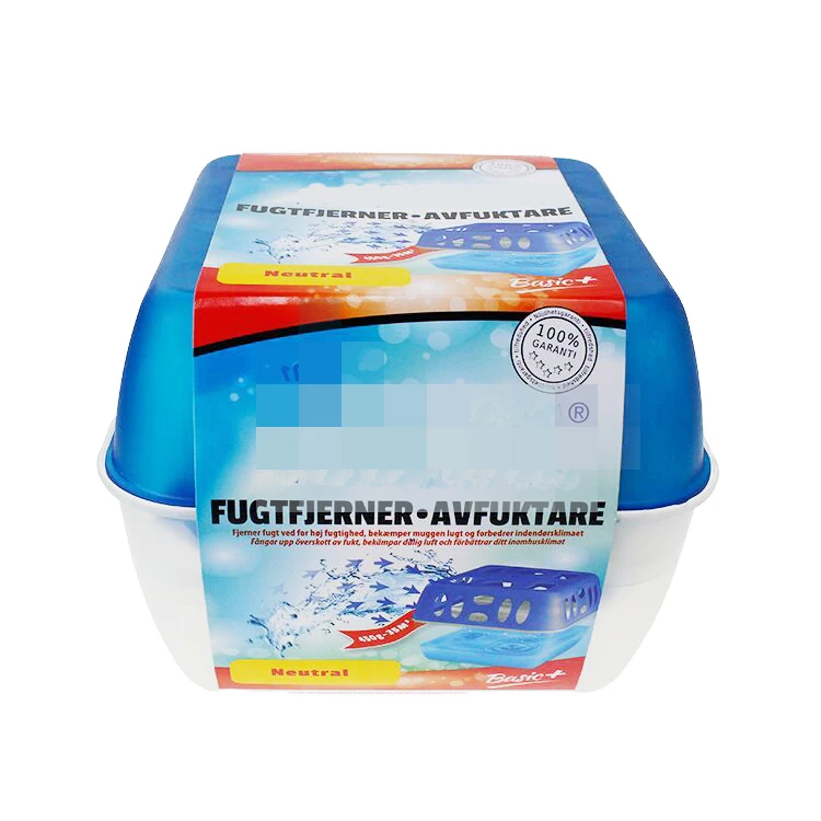 Refillable moisture absorber box dehumidifier for chest  cabinet bedroom kitchen warehouse office vehicles etc