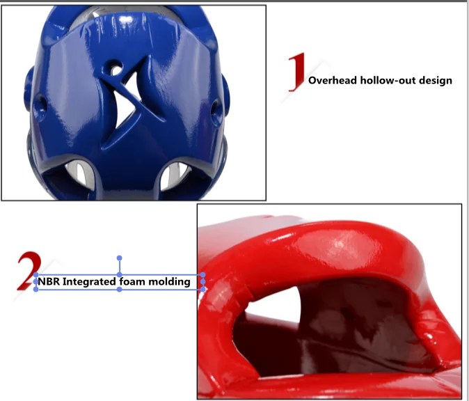Woosung Martial Arts Dipped Foam Taekwondo Head Protection Taekwondo Equipment Headgear