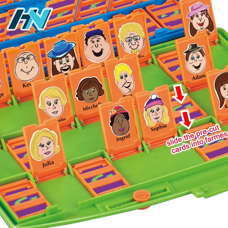 Plastic Board Game Intellectual Playing Educational Toy Guess Who Game For Kids